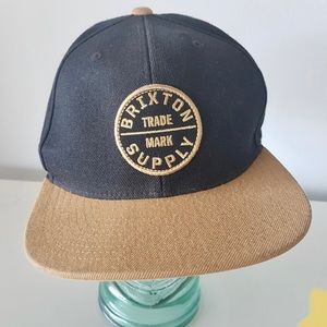 Brixton Supply Trade Mark Snap Back Hat Cap Adjustable